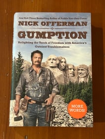 Gumption by Nick Offerman SIGNED & Inscribed First Edition