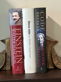 Walter Isaacson SIGNED Editions - Einstein, Steve Jobs, The Code Breaker