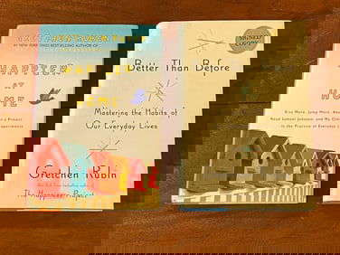 Gretchen Rubin SIGNED First Editions - Happier At Home & Better Than Before