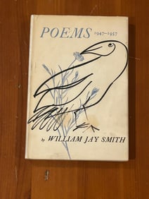 Poems 1947-1957 by William Jay Smith SIGNED & Inscribed First Edition