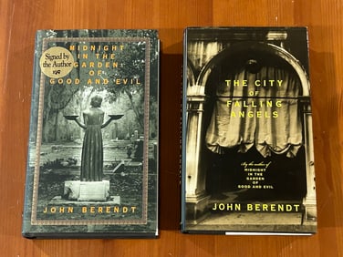 John Berendt SIGNED Midnight In The Garden Of Good And Evil & The City Of Falling Angels