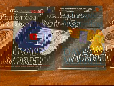 The Brotherhood Of The Rose & The League Of Night And Fog By David Morrell SIGNED & Inscribed