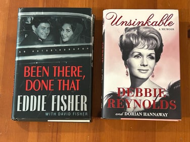 Unsinkable By Debbie Reynolds & Been There, Done That by Eddie Fisher SIGNED