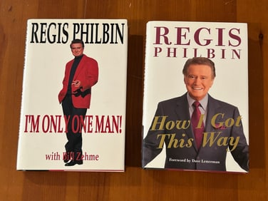 I'm Only One Man & How I Got This Way by Regis Philbin SIGNED First Editions
