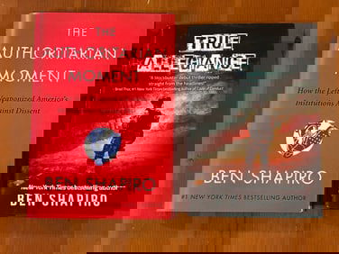 The Authoritarian Movement & True Allegiance By Ben Shapiro SIGNED First Editions