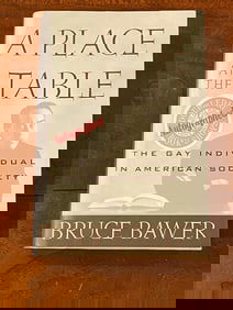 A Place At The Tables The Gay Individual In American Society By Bruce Bawer SIGNED First Edition