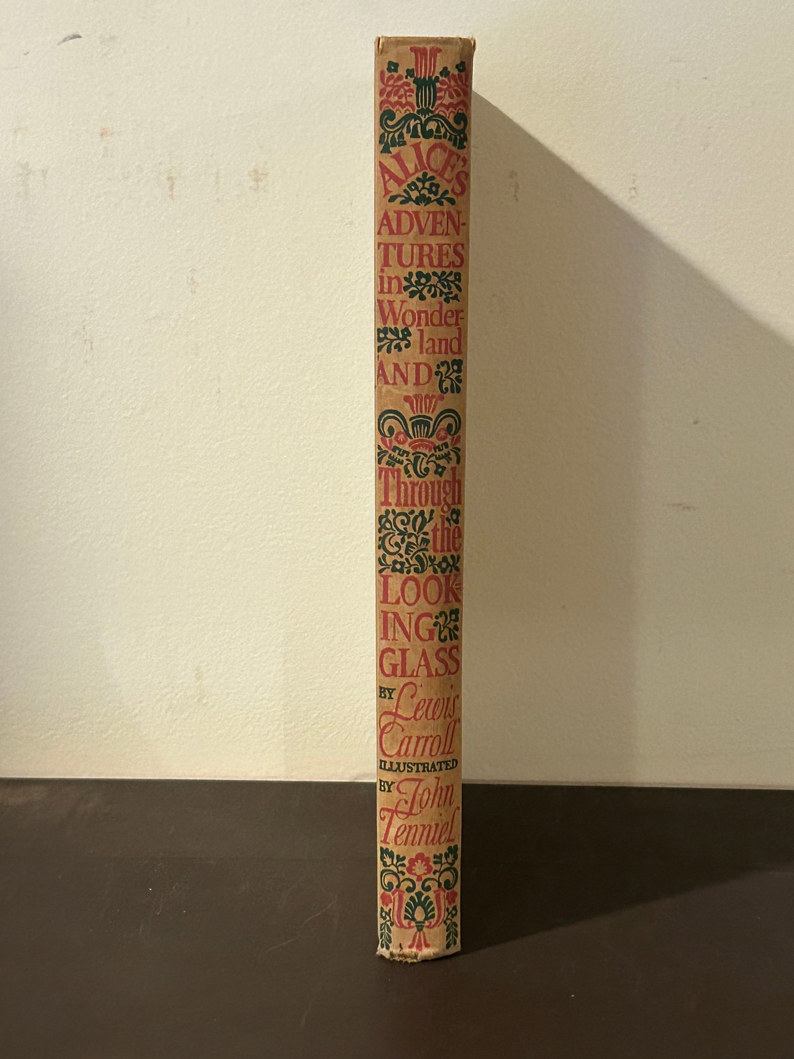 Alice's Adventures In Wonderland & Through The Looking-Glass by Lewis Carroll: Alice's Adventures In Wonderland & Through The Looking-Glass by Lewis Carroll in One Volume published by The Heritage Press, New York, 1941. Illustrated by John Tenniel.