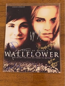 Emma Watson And Logan Lerman SIGNED Perks Of Being A Wallflower Photo + Magazines