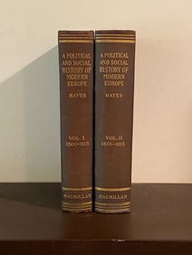 The Political And Social History Of Modern Europe By Carlton J. H. Hayes First Edition In Two Volume
