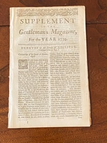 Supplement To The Gentleman's Magazine For There Year 1739 Debates In The Senate Of Lilliput