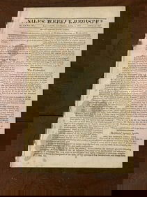 Niles' Weekly Register No.6 of Vol.XII Baltimore April 5, 1817 Claims Federalist Authorship