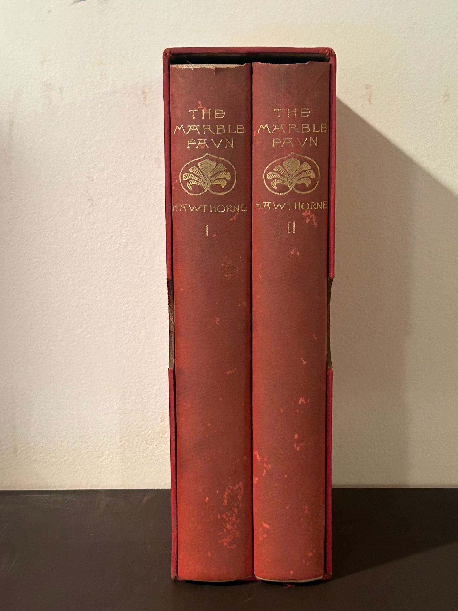 The Marble Faun by Nathaniel Hawthorne In Two Volumes With Illustrations: The Marble Faun by Nathaniel Hawthorne In Two Volumes With Illustrations published by Houghton Mifflin, New York, January 1897. In Slipcase.