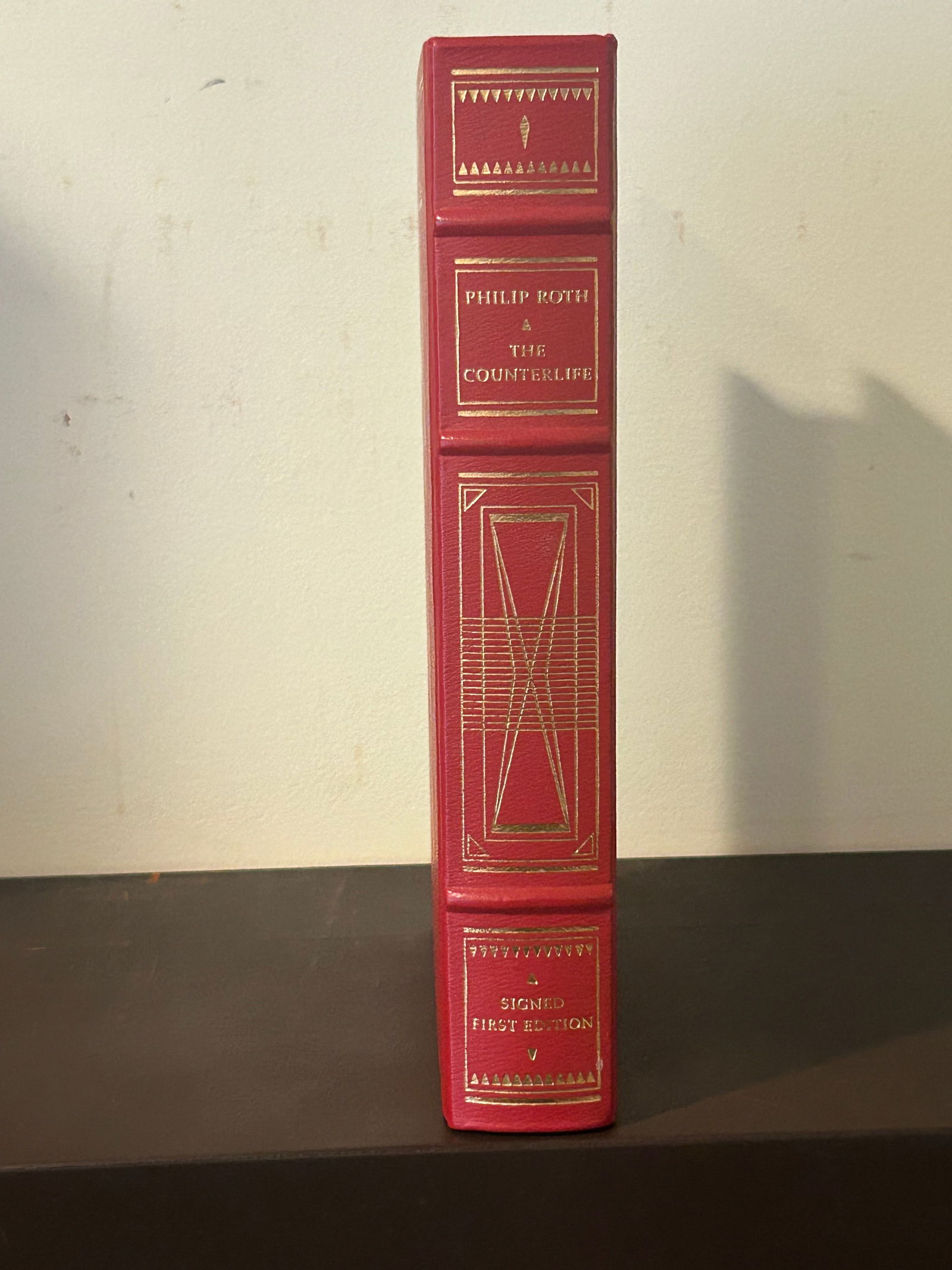 The Counterlife by Philip Roth SIGNED Leather Bound First Edition (1 of 8)