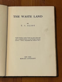 The Waste Land by T. S. Eliot Third Printing