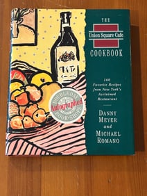 The Union Square Cafe Cookbook by Danny Meyer SIGNED & Inscribed First Edition