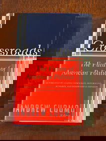 Crossroads Edited by Andrew Cuomo SIGNED & Inscribed First Edition