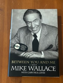 Between You And Me by Mike Wallace SIGNED & Inscribed First Edition