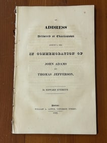 An Address Delivered In Commemoration Of John Adams And Thomas Jefferson 1826