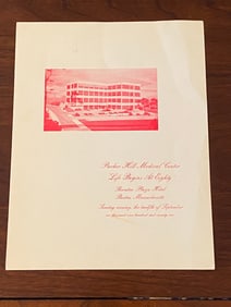 Parker Hill Medical Center Humanitarian Service Award Program RARE SIGNED By Recipient Jonas Salk