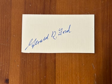 President Gerald R. Ford Cut Signature