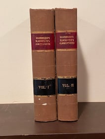 Commentaries On The Laws Of England In Four Books By Sir William Blackstone In Two Volumes 1896