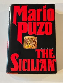 The Sicilian by Mario Puzo SIGNED & Inscribed First Edition