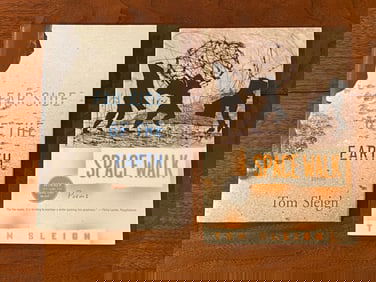 Far Side Of The Earth & Space Walk Poems by Tom Sleigh SIGNED & Inscribed