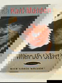 When Do I Start? by Karl Malden SIGNED & Inscribed First Edition