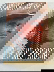 In The Arena An Autobiography by Charlton Heston SIGNED First Edition