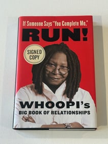 If Someone Says "You Complete Me" Run! by Whoopi Goldberg SIGNED First Edition