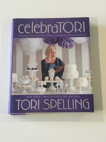 CelebraTORI by Tori Spelling SIGNED & inscribed First Edition