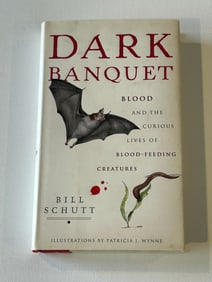 Dark Banquet by Bill Schutt SIGNED & Inscribed First Edition