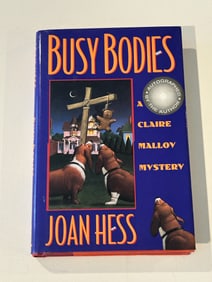 Busy Bodies by Joan Hess SIGNED First Edition