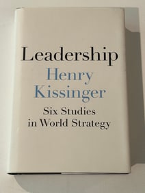 Leadership by Henry Kissinger SIGNED Card From Alfred E. Smith Dinner First Edition