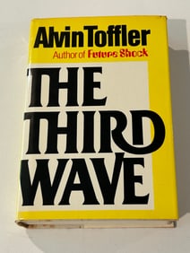 The Third Wave by Alvin Toffler SIGNED & inscribed First Edition