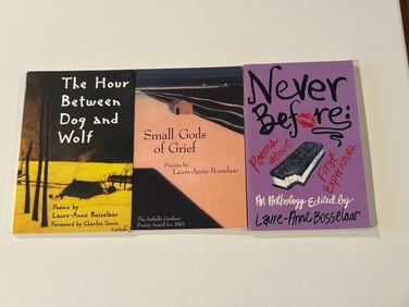 Laure-Anne Bosselaar SIGNED & Inscribed Poetry Books