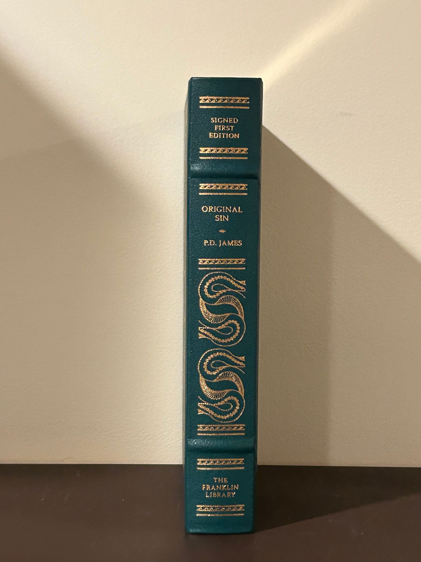 Original Sin by P. D. James SIGNED Leather Bound Limited First Edition (1 of 6)