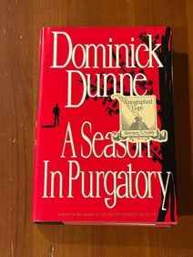 A Season In Purgatory by Dominick Dunne SIGNED First Edition