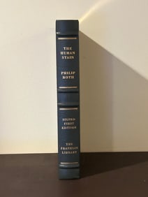The Human Stain by Philip Roth SIGNED Leather Bound First Edition