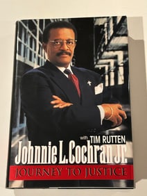 Journey To Justice by Johnnie L. Cochran Jr. SIGNED First Edition