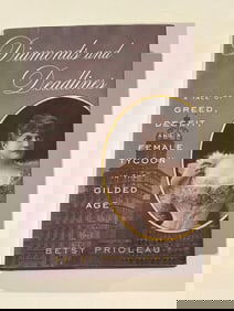 Diamonds And Deadlines by Betsy Prioleau SIGNED & Inscribed First Edition