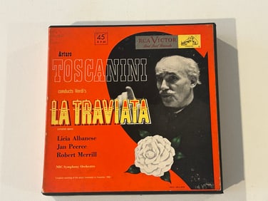 RCA Victor Arturo Toscanini Conducts Verdi's La Traviata On Thirteen 45rpm Records