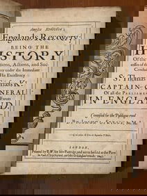Englands Recovery...History...Sir Thomas Fairfax Compiled By Joshua Sprigge 1647