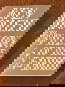 The Pillars Of The Earth By Ken Follett RARE SIGNED & Inscribed Uncorrected Bound Galley