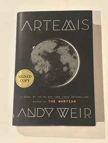 Artemis by Andy Weir SIGNED First Edition