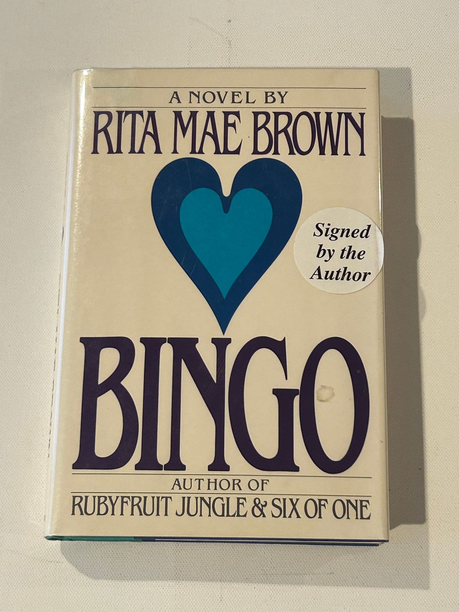 Bingo by Rita Mae Brown SIGNED First Edition (1 of 6)