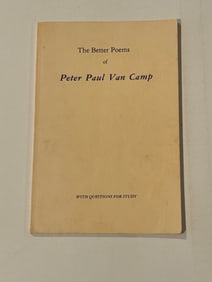 The Better Poems Of Peter Paul Van Camp SIGNED First Edition