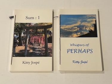 Sum:1 & Whispers Of Perhaps by Kitty Jospe SIGNED & Inscribed First Editions