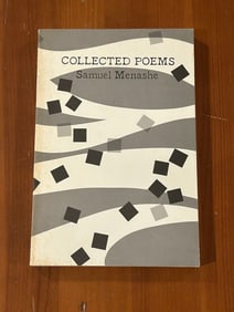 Collected Poems By Samuel Menashe SIGNED & Inscribed With HANDWRITTEN Poem