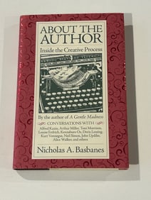 About The Author by Nicholas A. Basbanes SIGNED First Edition